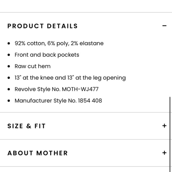 MOTHER THE RASCAL ANKLE SNIPPET IN BLACKBIRD HI RISE STRAIGHT LEG ANKLE SZ 27 - Picture 8 of 16